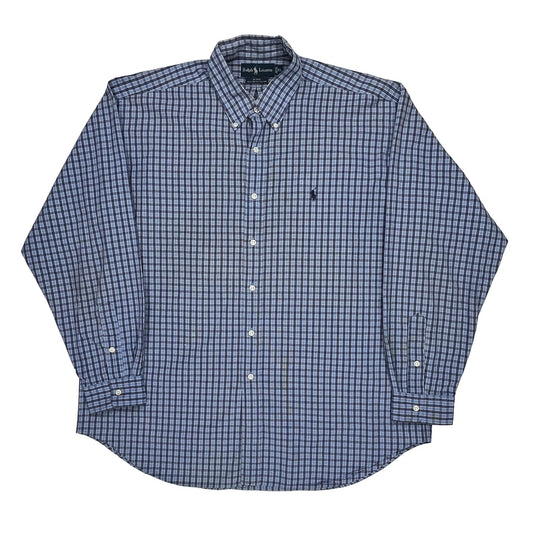 Blake Shirt Ralph Lauren Checked Shirt - XL Blue Cotton