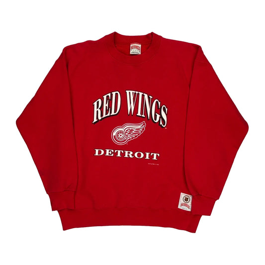 Made In USA, Detroit Red Wings Nutmeg Mlb Sweatshirt - Large Red Cotton