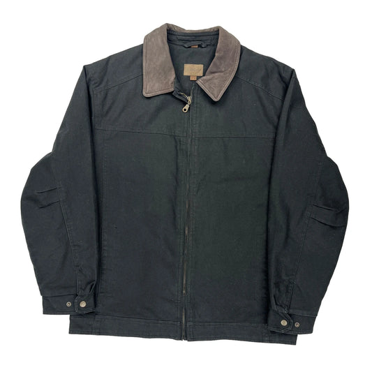 St. Johns Bay Jacket - Large Black Cotton
