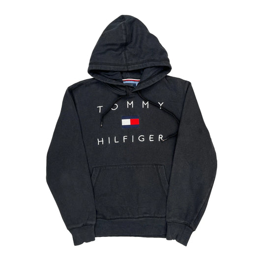 Tommy Hilfiger Spellout Hoodie - Medium Black Cotton