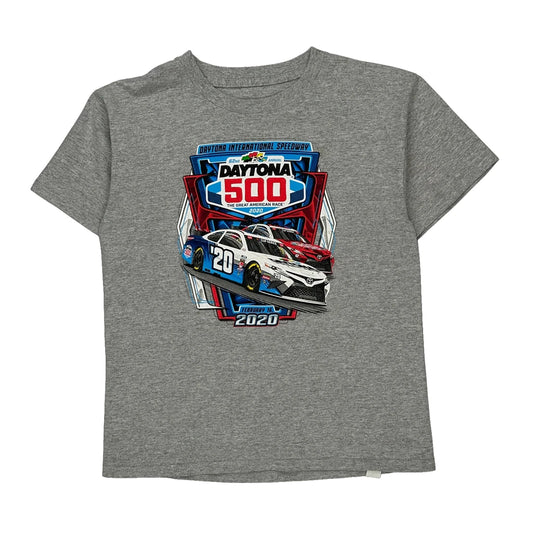 Daytona 500 Nascar Nascar T-Shirt - Medium Grey Cotton Blend