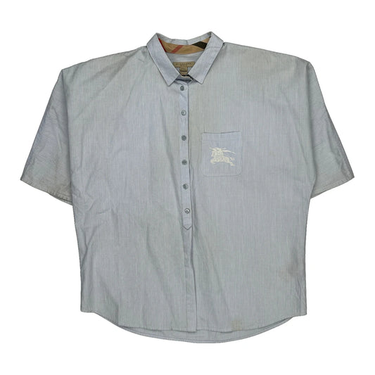 Burberry Brit Short Sleeve Shirt - Small Blue Cotton