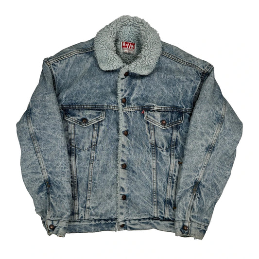 Levis Denim Jacket - Small Light Wash Cotton