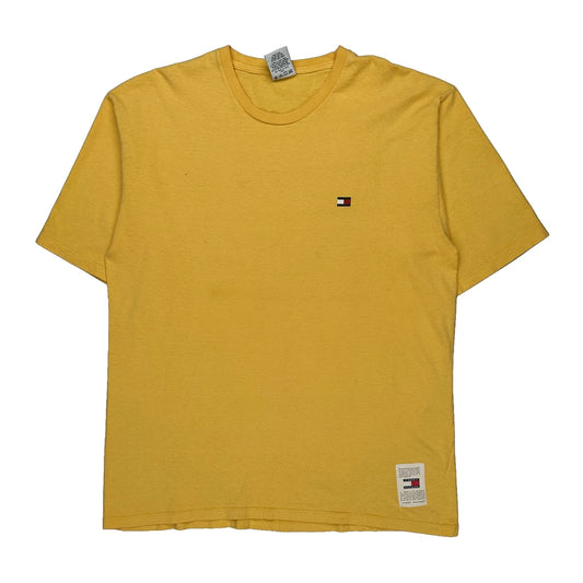 Tommy Hilfiger T-Shirt - XL Yellow Cotton