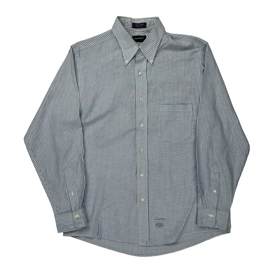 Gant Striped Shirt - Large Blue Cotton Blend