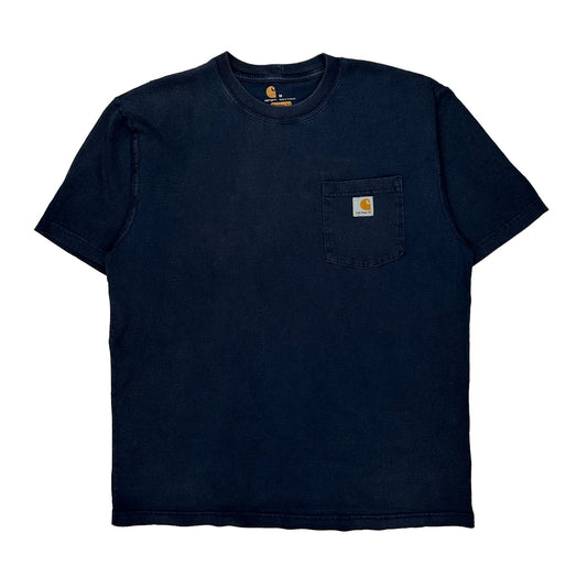Carhartt T-Shirt - Medium Navy Cotton