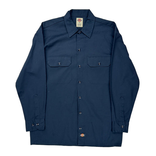 Dickies Shirt - Medium Navy Cotton Blend