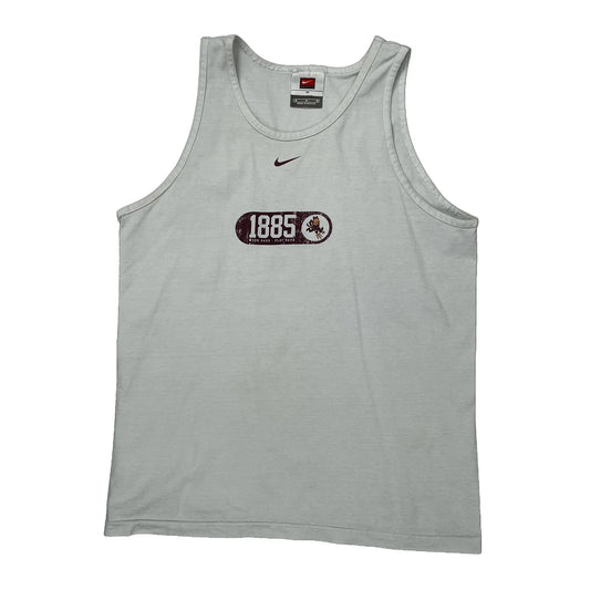 1885 Athletics Nike College Vest - Medium White Cotton