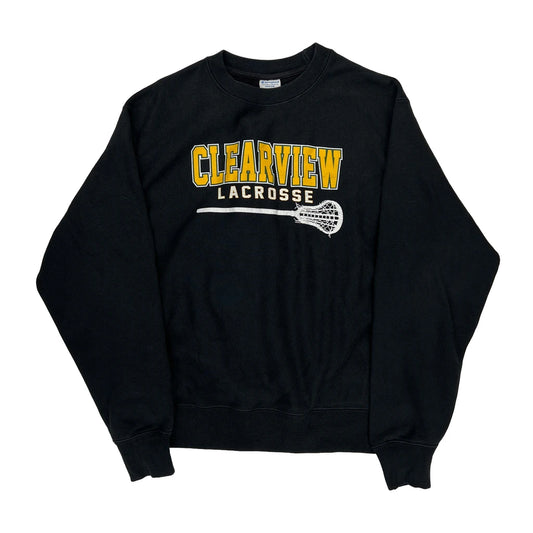 Reverse Weave Champion College Sweatshirt - Medium Black Cotton