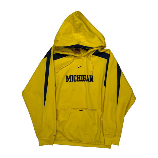 Michigan Nike College Hoodie - Small Blue Polyester