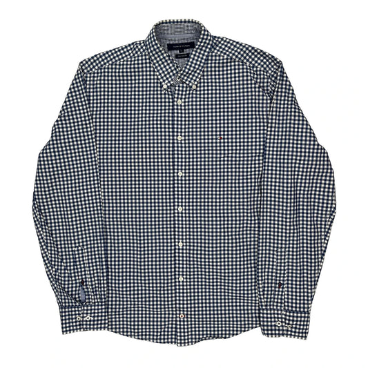 Tommy Hilfiger Checked Shirt - XL Blue Cotton