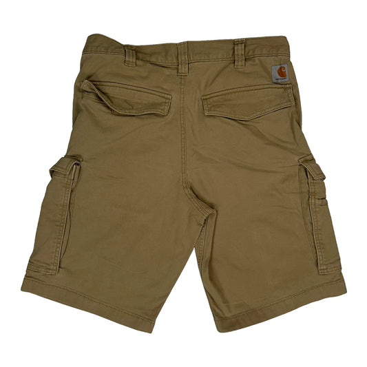 Carhartt Cargo Shorts - 32W 10L Khaki Cotton