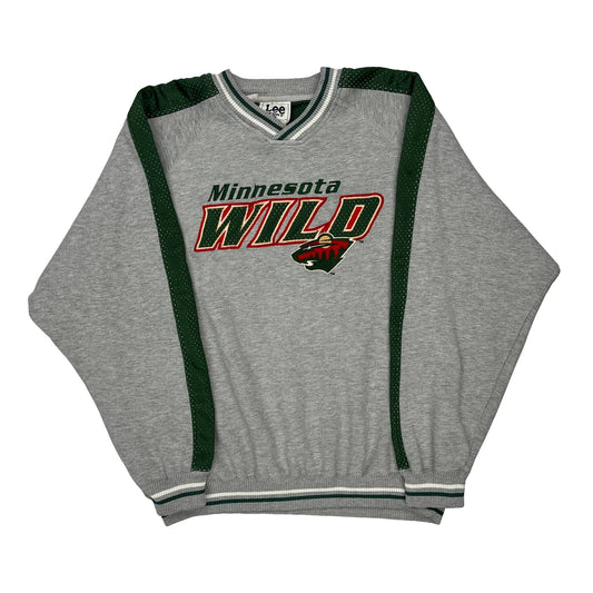 Minnesota Wild Lee Sport Sweatshirt - XL Green Polyester Blend