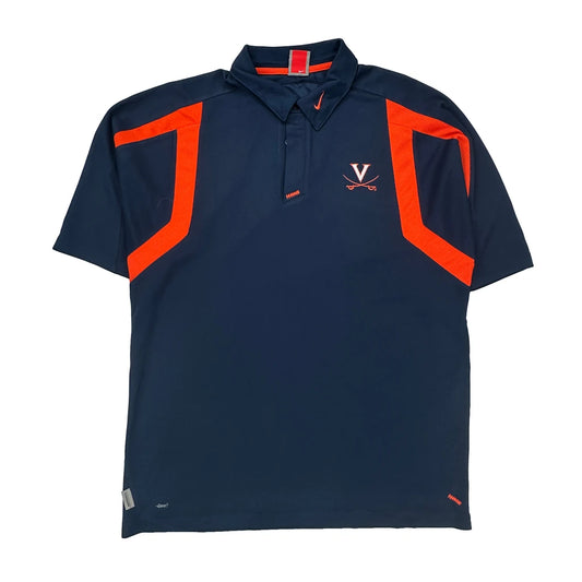 Virginia Nike College Polo Shirt - XL Navy Polyester
