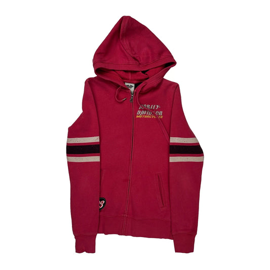 Motorcycles Harley Davidson Graphic Hoodie - XS Red Cotton Blend