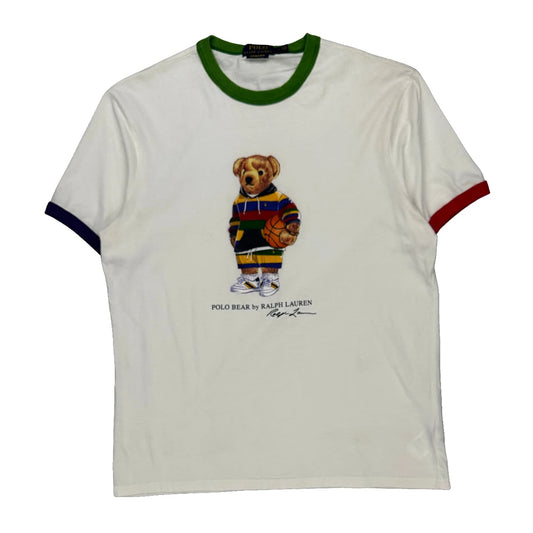 Polo Bear Polo By Ralph Lauren Graphic T-Shirt - Large Multicoloured Cotton