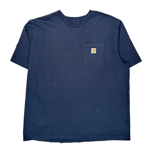 Carhartt T-Shirt - 2XL Navy Cotton