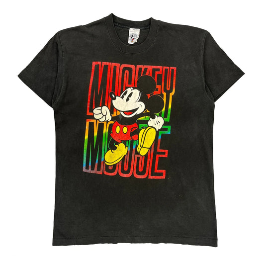 Mickey Mouse Mickey & Co. Single Stitch T-Shirt - Large Multicoloured Cotton