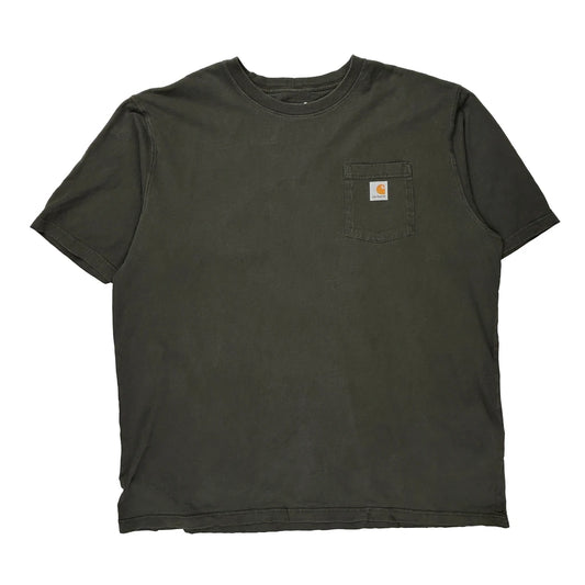Carhartt Tall T-Shirt - 2XL Grey Cotton