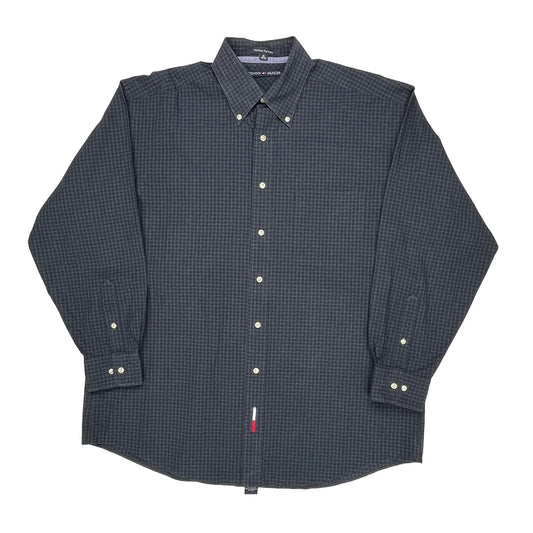 Holiday Tartans Tommy Hilfiger Checked Shirt - Large Green Cotton