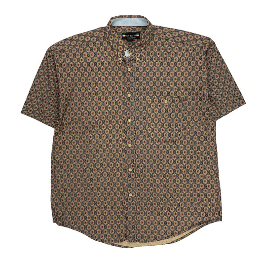 New River Short Sleeve Shirt - XL Multicoloured Cotton
