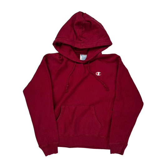 Reverse Weave Champion Hoodie - Medium Red Cotton