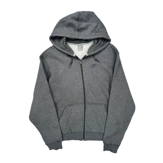 Sportswear Nike Hoodie - Large Grey Cotton Blend