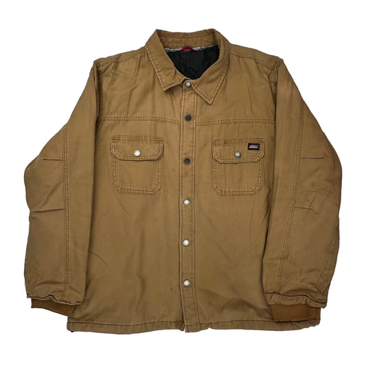 Dickies Jacket - 2XL Brown Cotton