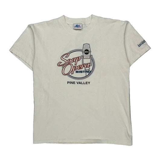 Made In USA Disney Graphic T-Shirt - Medium White Cotton