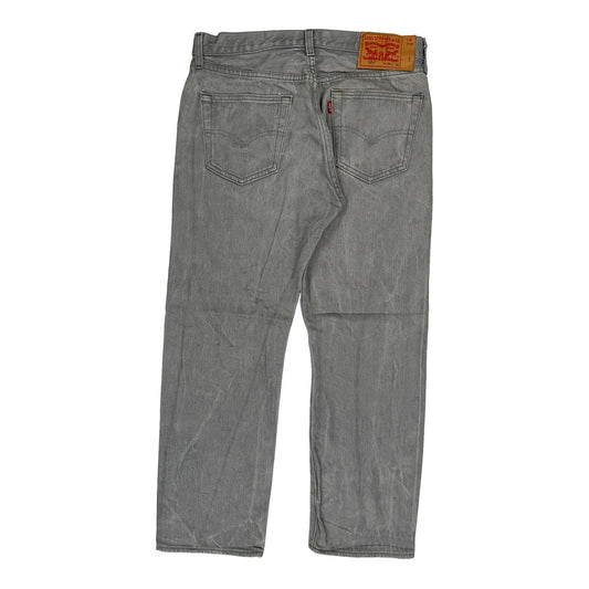 501 Levis Jeans - 34W 30L Grey Cotton