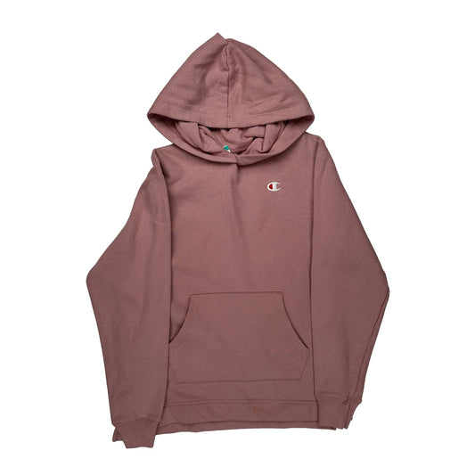 Reverse Weave Champion Hoodie - Small Pink Cotton