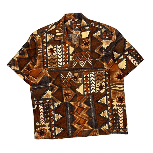 1970S Unbranded Hawaiian Shirt - Large Multicoloured Cotton