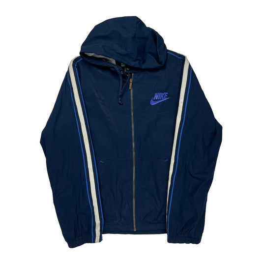 Nike Windbreaker - Small Navy Polyester
