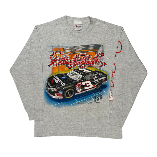 Goodwrench Service Competitors View Nascar Long Sleeve T-Shirt - Large Grey Cotton