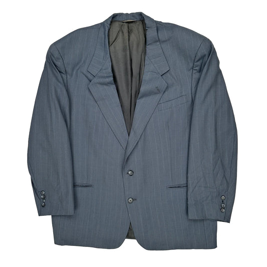 Christian Dior Pinstripe Blazer - No Size Grey Wool