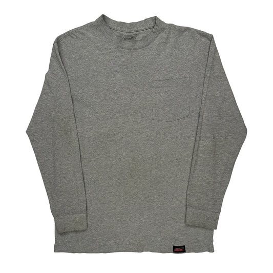Dickies Long Sleeve T-Shirt - Medium Grey Cotton