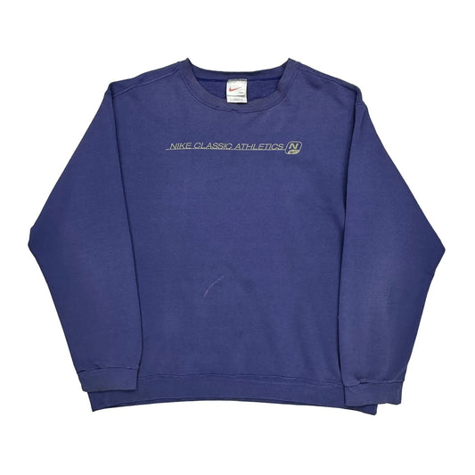 Made In USA Nike Sweatshirt - 2XL Blue Cotton