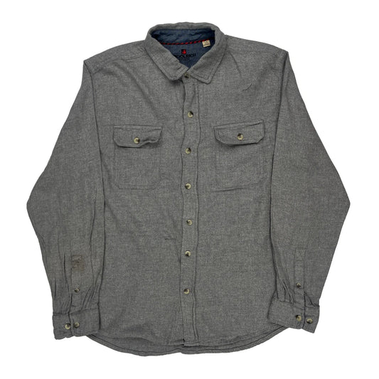 Woolrich Shirt - Large Grey Cotton