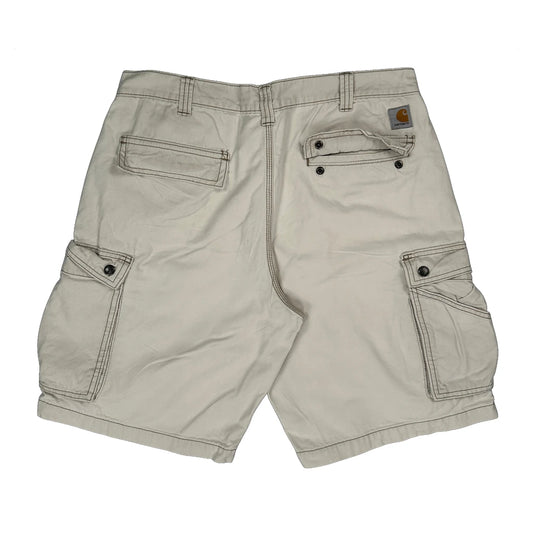 Carhartt Cargo Shorts - 36W 11L Beige Cotton