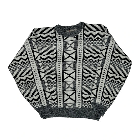 Chartwell Jumper - XL Black & White Acrylic