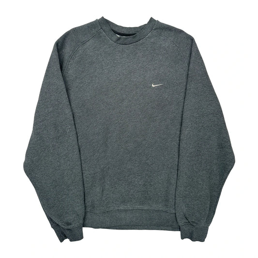 Nike Sweatshirt - XL Grey Cotton Blend