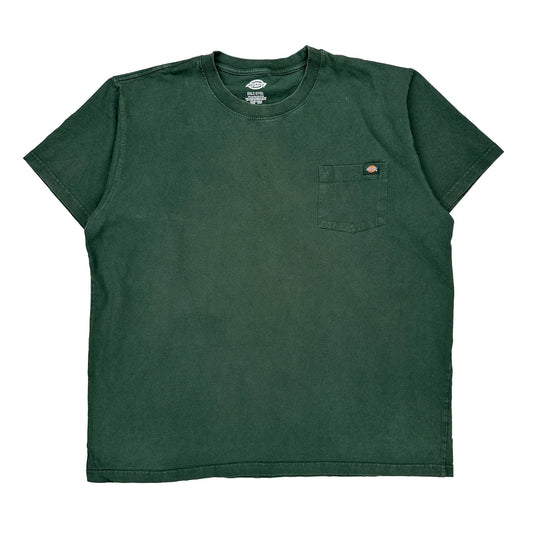 Dickies Tall T-Shirt - 2XL Green Cotton