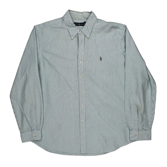 Ralph Lauren Striped Shirt - XL Blue Cotton