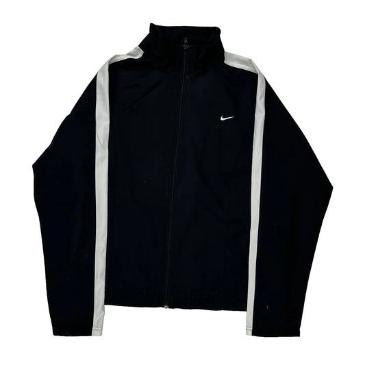 Nike Track Jacket - Large Black Polyester