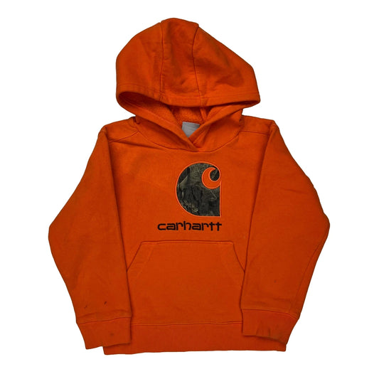 Age 5 Carhartt Hoodie - Small Orange Cotton