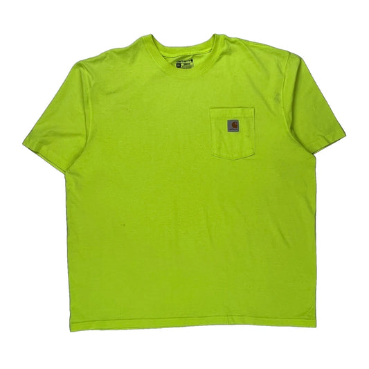 Carhartt T-Shirt - 2XL Yellow Cotton
