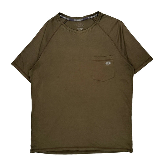 Dickies T-Shirt - XL Brown Cotton
