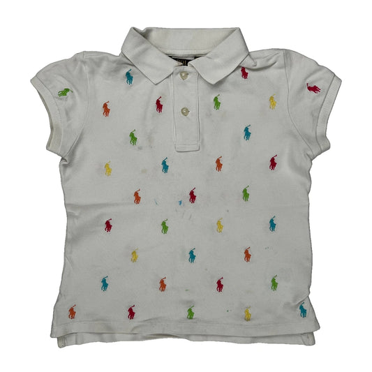 Age 6-8 Polo By Ralph Lauren Polo Shirt - Small Multicoloured Cotton