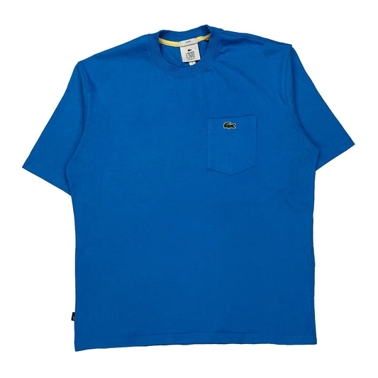 Lacoste T-Shirt - Medium Blue Cotton