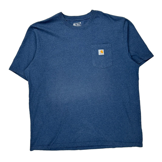 Carhartt T-Shirt - 2XL Blue Cotton